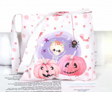 DIY-NÄHSET - Kleine Süßigkeiten Sammel-Tasche - Halloween - Spooky Boo - Pumpkin Parade - Pink - abby and me