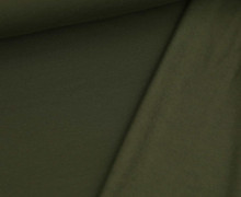Kuschelsweat Leicht - Uni - 250g - Olivgrün Dunkel