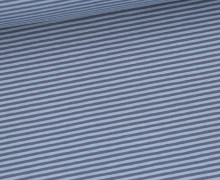 Jersey - Yarn Dyed Stripes - 2mm - Taubenblau/Dunkelblau