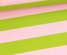 Sommersweat - Just Stripes! - Streifen - Babyrosa/Gelbgrün