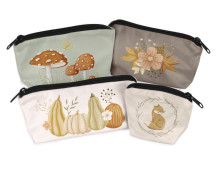 DIY-Nähset - Velvet - Knautschtaschen - 4 Täschchen - Woodland Autumn - abby and amy