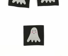 1 Label - Gespenst - Schwarz - jojulein design - Halloween