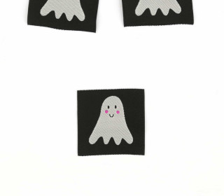 1 Label - Gespenst - Schwarz - jojulein design - Halloween