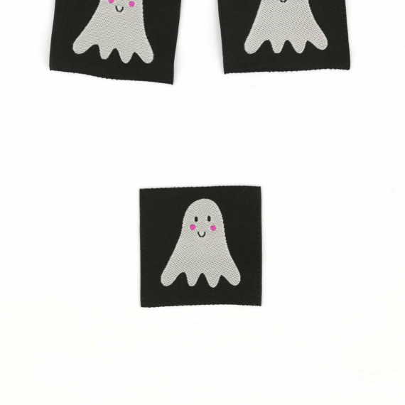 1 Label - Gespenst - Schwarz - jojulein design - Halloween