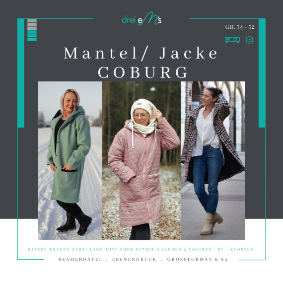 Ebook Mantel/Jacke COBURG Gr. 34-52