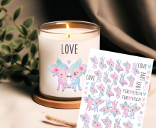 Rub-On Sticker - BlossomKitz - Nikiko - Tante Henni Rub-Ons - vielfältig nutzbar