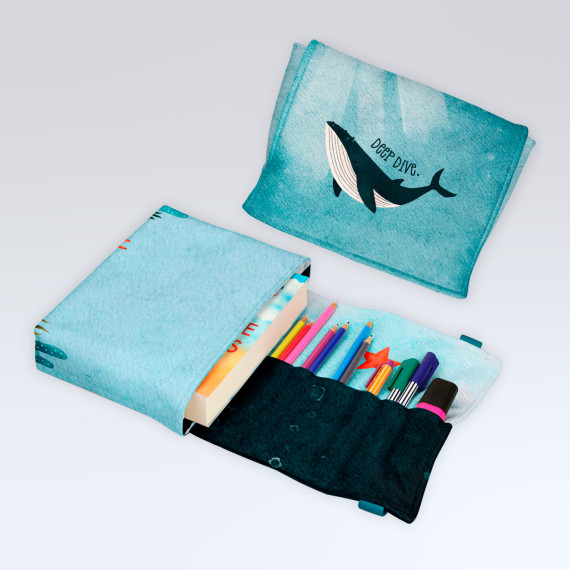 DIY-Nähset - Buch-Organizer - Deep Dive - Softshell - abby and amy