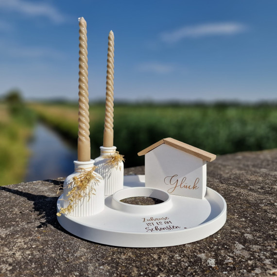 Silikon - Gießform - Dekotablett - Ring - KLEIN - vielfältig nutzbar
