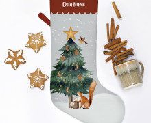 DIY-Nähset - Nikolaussocke - Softshell - Weihnachtsduft