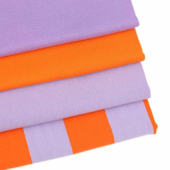 Sommersweat - Just Stripes! - Uni - Flieder