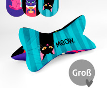 DIY-Nähset - Leseknochen - Groß - Cat Club - Hamburger Liebe - Velvet - abby and amy