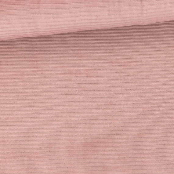 Nicki Breitcord Jersey Weich Elastisch Uni Altrosa