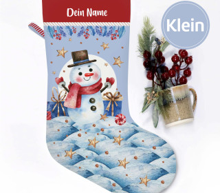 DIY-Nähset - Nikolaussocke - KLEIN - Softshell - Cold Christmas - Snowman