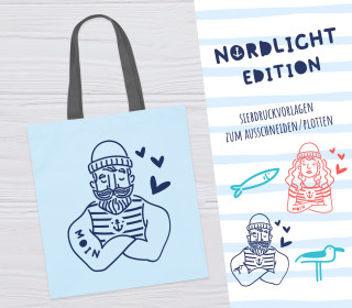 FREEBIE - Nordlicht Edition - Siebdruck Vorlagen