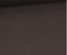 Baumwolle - Webware - Uni - 150cm - Dunkelbraun