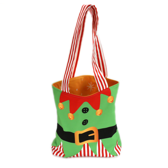 DIY-NÄHSET - Softshell Motivbeutel - Shopper - Weihnachtself - abby and amy