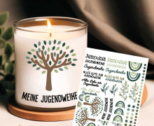 Rub-On Sticker - Jugendweihe - Tante Henni Rub-Ons - vielfältig nutzbar
