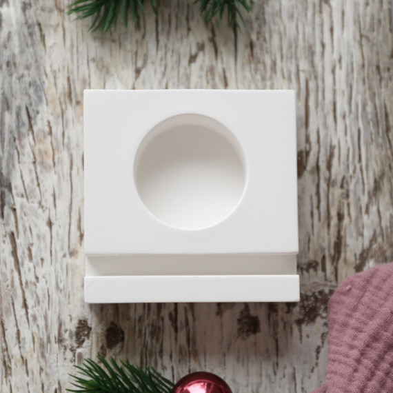 Silikon - Gießform - Steckleiste Oskar - Licht-Dekoration - für Einstecker, Karten oder Winter-Häuschen - vielfältig nutzbar