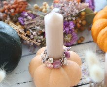 Silikon - Gießform - Kerzenhalter - Kürbis - für Stabkerzen - Groß - vielfältig nutzbar