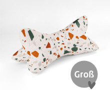 DIY-Nähset - Leseknochen - Groß - Terrazzo - Creme - Velvet - abby and amy