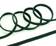 1 Meter elastisches Paspelband/Biesenband - Matt - Dunkelgrün