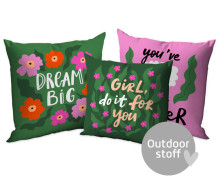 Kissenstoff - DIY - Kissen-Set - Bold & Cozy - Dream Big - Outdoorstoff - abby and amy