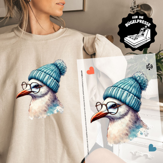 Onkel Bo's Bügelbilder - DIN A4 - Friendly Seagull - Möwe