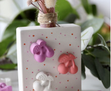 Silikon - Gießform - Matte - Kleine Kirschen - für 14 Stück - vielfältig nutzbar