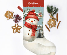 DIY-Nähset - Nikolaussocke - Softshell - Schneemann - Klingelingeling