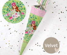 DIY-Nähset Schultüte - Blütenelfe - Adoringly Dzio - Velvet - zum selber Nähen