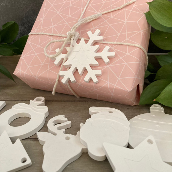 Silikon - Gießform - 9er Set Anhänger - Weihnachten - Baumschmuck - schlicht - Weihnachtsdeko - vielfältig nutzbar