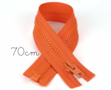 1x70cm Reißverschluss - Teilbar - Hochwertig - Opti - Orange (0693)