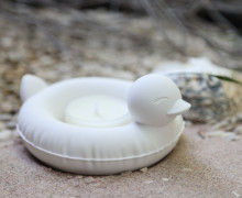 Silikon - Gießform - Enten-Schwimmring - Dekofigur - Teelichthalter - maritim - vielfältig nutzbar