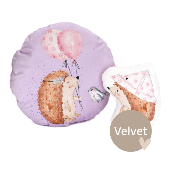 Kissenstoff - DIY - Kissen-Set - Igelmädchen - Velvet - Treeebird - abby and amy