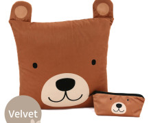Kissenstoff - DIY-Tierkissen - Adorable Animals - Bär - Velvet - abby and amy