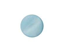 1 Polyesterknopf - Rund - 18mm - Öse - Uni - Glanz - Hellblau