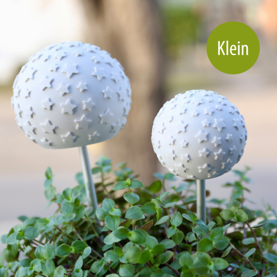 Silikon - Gießform - Sternenzauber - Dekokugel mit 3D Sternen - Gartenstecker - Klein - vielfältig nutzbar