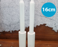 Silikon - Gießform - Kerzenhalter - Verschieden hoch gießbar - schlicht - rund - 16,0 x 3,5cm - vielfältig nutzbar