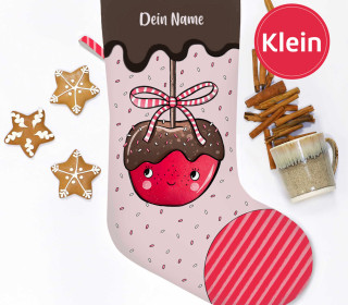 DIY-Nähset - Nikolaussocke - KLEIN - Softshell - CandyApple - Konfetti - Katzengold Designs