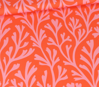 Outdoorstoff - Summer At The Beach - Algen - Orange - Kathi Bondzio - abby and amy