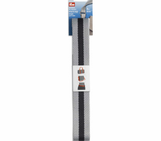 1 Gurtband Für Taschen - 40mm - 3m - Grau/Blau - Prym