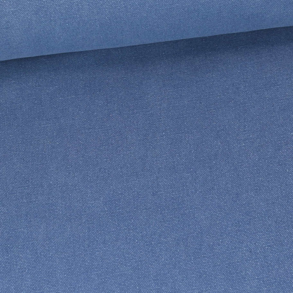Canvas Stoff - 480g - Feste Baumwolle - Gewachst - Uni - Jeansblau