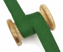 1 Meter Einfassband - Wolltresse - 28mm - Uni - Grün