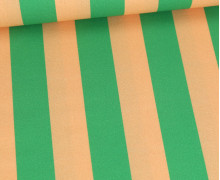Half Panama Premium - Baumwolle - Stripes - Grasgrün/Beige