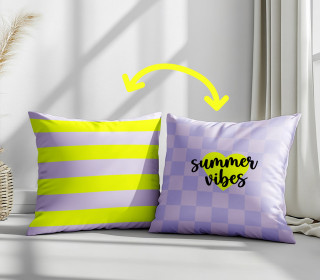 Genähtes Kissen inkl. Inlet - Neon Summer - Summer Vibes - studio.mARTinchen - Mein Hanseherz
