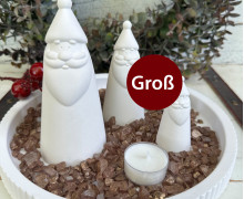 Silikon - Gießform - Weihnachtsmann - kegelförmig - schlicht - Groß - vielfältig nutzbar