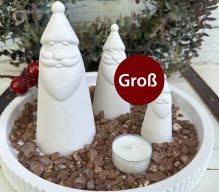 Silikon - Gießform - Weihnachtsmann - kegelförmig - schlicht - Groß - vielfältig nutzbar