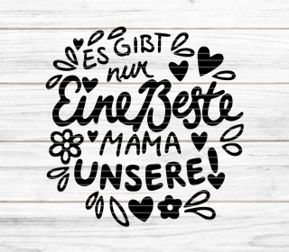 Plotterdatei Beste Mama SVG DXF