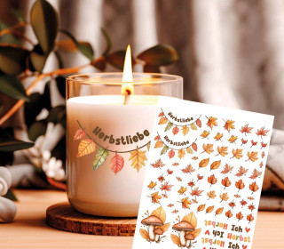 Rub-On Sticker - Herbstliches Laub - Tante Henni Rub-Ons - vielfältig nutzbar