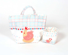 DIY-Nähset - Utensilo - Lovely Chicken- Hühner - abby and me